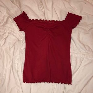 never worn hollister off the shoulder top